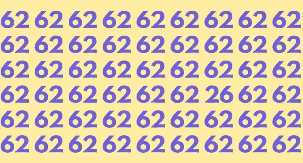 Optical Illusion: Can You Find the Number 26 in Just 5 Seconds? 