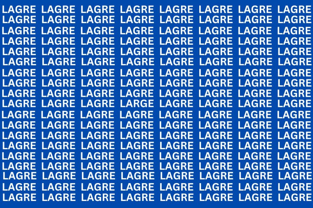 Uncover the Hidden Word 'LARGE' in 8 Seconds 