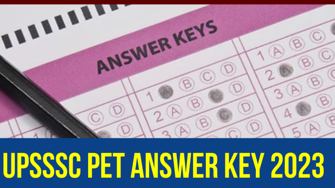 UPSSSC PET Answer Key 2023