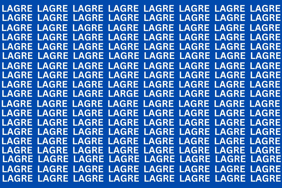Uncover the Hidden Word 'LARGE' in 8 Seconds
